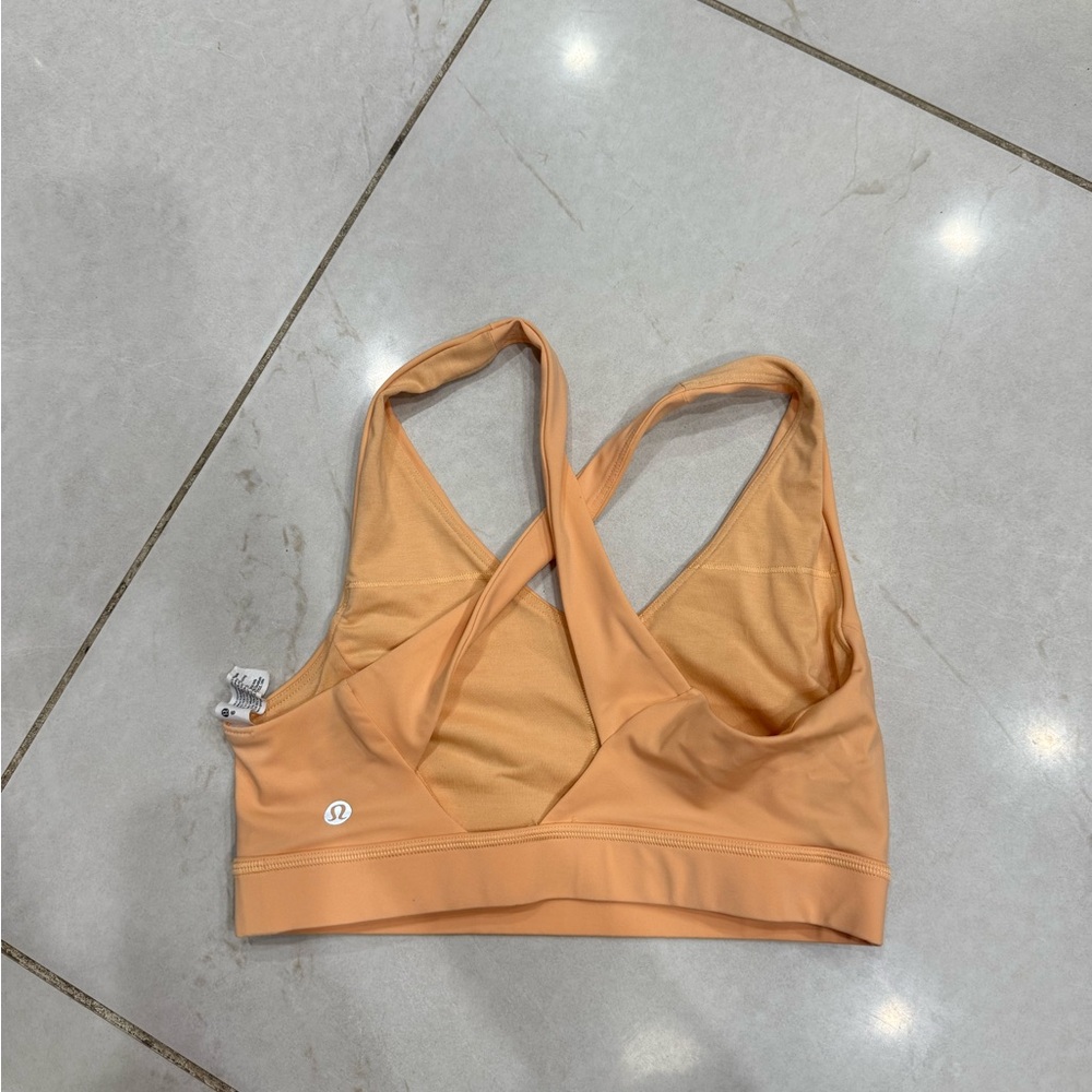 Lululemon Athletica Peach Cross-Back Sports Bra